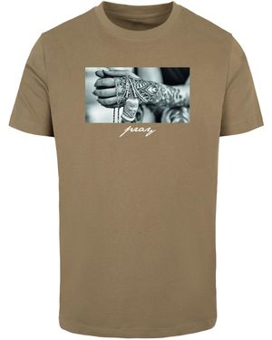 Mister Tee T-Shirt Pray 2.0 Tee (1-tlg) - Grün