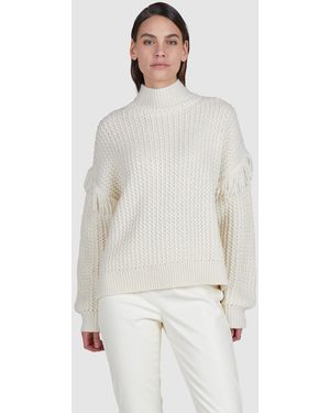 MARC AUREL Longpullover - Weiß