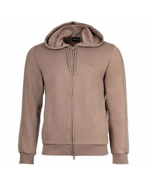 Emporio Armani Sweatshirt Herren Sweatjacke Baumwolle Basic Terry - Pink