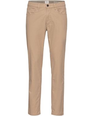 Camel Active 5-Pocket-Jeans mit Ledermarkenlabel - Braun