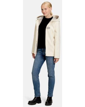 AMBER & JUNE Winterjacke Damen Mit Kapuze - Blau