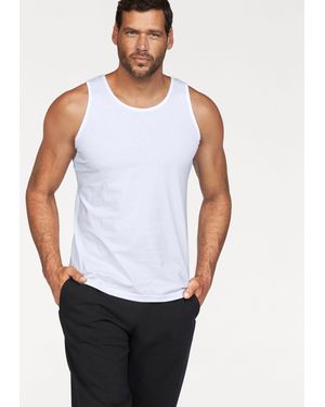 Fruit Of The Loom Tanktop (Packung, 2-tlg) aus reiner Baumwolle - Weiß