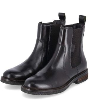Salamander Chelsea Boots F31Ay4301100-6400 Damen Glattleder Schlupfstiefel - Schwarz