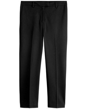 Next Stoffhose Slim Fit Tailored Hose, Kurzgröße (1-Tlg) - Schwarz