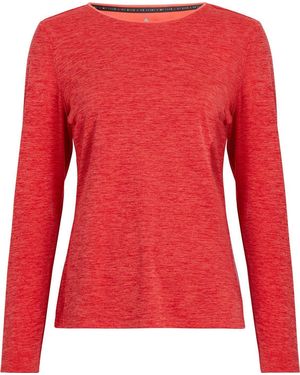 McKinley Longsleeve Da.-Langarmshirt Hunu LS W MELANGE/RED - Rot