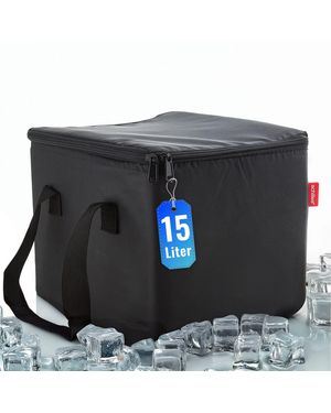 Achile Einkaufsbeutel ühltasche, ühleinsatz, ü für Faltkorb, Kühlbox, Schwarz