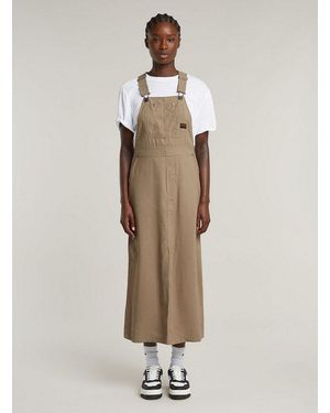 G-Star Bodykleid Dungaree Kleid - Natur