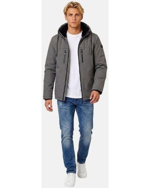 Alessandro Salvarini Winterjacke Asmori Mit Warmem Teddyfell - Blau