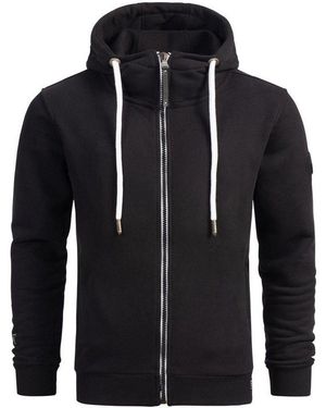Alessandro Salvarini Sweatjacke Asgilio Aus Hochwertigem, Warmem Material - Schwarz