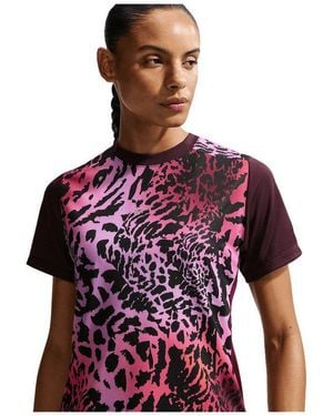 Nike T-Shirt Performance Academy Trainingsshirt Damen Polyester - Rot