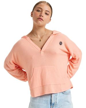 Roxy Hoodie Sunday Cozy - Pink