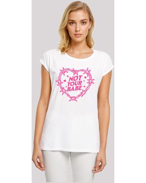 F4NT4STIC Shirt Unabhängige Frau Not Your Babe Frauentag Premium Qualität - Weiß