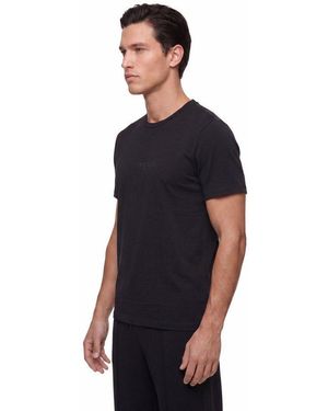 Guess T-Shirt Aidy Rundhalsausschnitt, Slim Fit, Logostickerei - Blau
