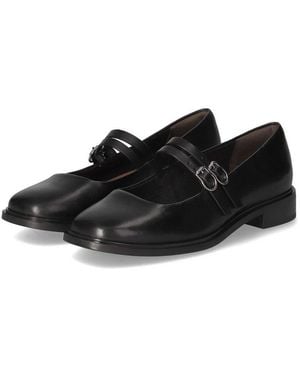 Tamaris Klassische Ballerinas 1-22131-45/001 Damen Glattleder Ballerina - Schwarz
