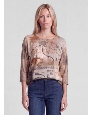 Rabe Print-Shirt T-Shirt - Blau