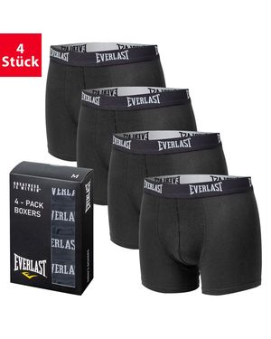 Everlast Boxershorts Unterhosen 4er Pack aus Baumwolle - Schwarz