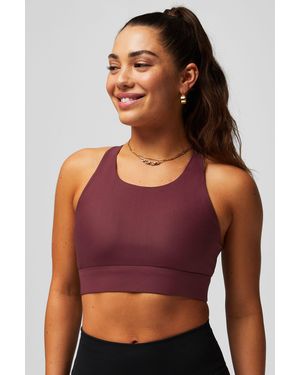 Fabletics Sport-BH NO-BOUNCE HIGH IMPACT SPORTS BRA (1-tlg) mit breitem Unterbrustband - Rot