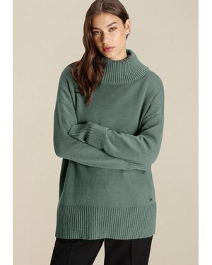 Tamaris Strickpullover Aus Weicher Viskosemischung - Grün