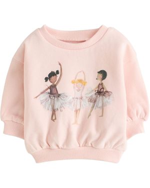 Next Sweater Sweatshirt mit Rundhalsausschnitt (1-tlg) - Pink