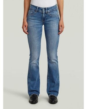 G-Star Regular-Fit-Jeans Midge Bootcut Jeans - Blau