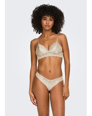 ONLY Bralette Onlchloe Lace Padded Bralette Acc - Natur