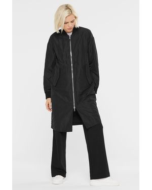 SENSES.THE LABEL Outdoorjacke mit Zwei-Wege-Reißverschluss - Schwarz