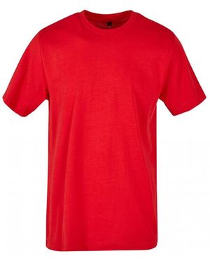 Build Your Brand Rundhalsshirt Basic Round Neck T-Shirt XS bis 5XL - Rot