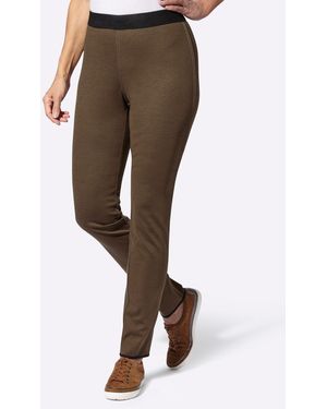 SteHmann Jerseyhose Wende-Hose Innenbeinlänge ca. 77 cm - Grau