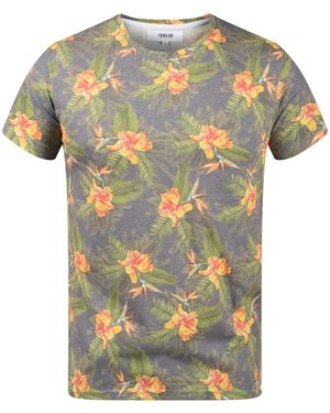 Solid Print- SDFaik T-Shirt - Grau