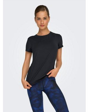 Only Play Trainingsshirt Onpbree Life On Ss Reg Tee Noos Aus Polyester Und Elasthan, Regular Fit, Atmungsaktiv, Pflegeleicht - Blau