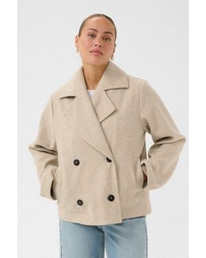 Kaffe Wintermantel Jacke Kasaturn - Natur