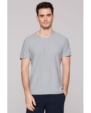 CMPD V-Shirt aus Baumwolle - Grau