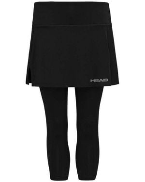Head Tennisrock (Rock + 3/4 Tights) Club Damen - Schwarz
