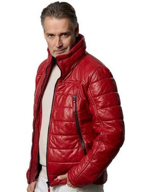 Jilani Lederjacke Filbo - Rot