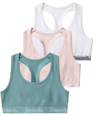Bench Bustier (Packung, 3-tlg) in sportlicher Optik mit Ringerrücken - Blau