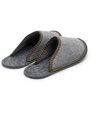 Pantoffelmann Ä ästehausschuh Filzpantoffel Pantoffel - Schwarz