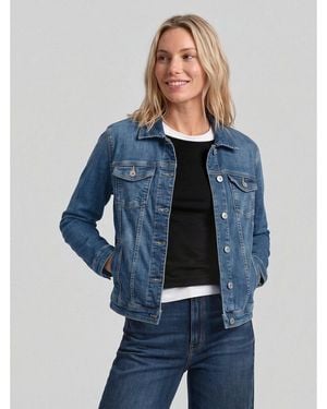Tom Tailor Jeansjacke Jacken Jeansjacke Mit Recycelter Baumwolle - Blau