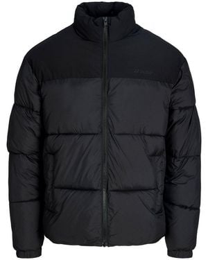 Jack & Jones Steppjacke Jjraze Collar Stand Puffer Kunstfaser, Regular Fit - Schwarz