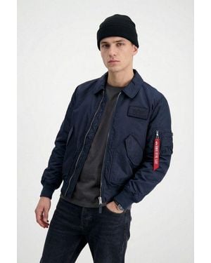 Alpha Industries Bomberjacke Cwu 36/P Tt - Blau