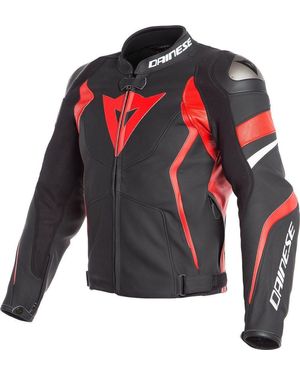 DAINESE Motorradjacke Avro 4 Motorrad Lederjacke herausnehmbares Innenfutter - Mehrfarbig