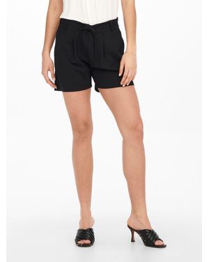 Jacqueline De Yong Stoff mit Tunnelzug JDYNEW PRETTY SHORTS JRS REPT - Schwarz