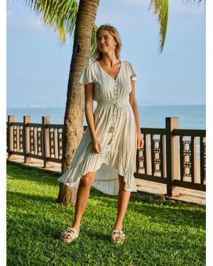 Annis Fashion & Accessoires Sommerkleid "ELLI" (1-tlg) NEU, sommerlich - Grün