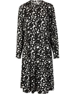 LIEBLINGSSTÜCK Midikleid Blusenkleid RisaL - Schwarz