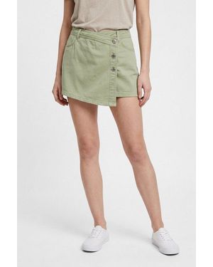 ONLY Hosenrock Onllesly Reg Col Skort Pnt Baumwolle, Regular Waist - Grün