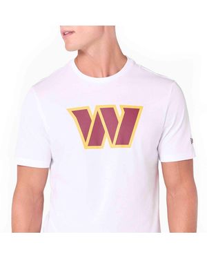 KTZ T-Shirt NFL Washington Commanders Logo - Weiß