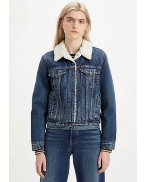 Levi's Jeansjacke Original Sherpa Trucker Mit Wärmendem Innenfutter - Blau