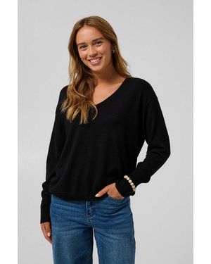 Kaffe Strickpullover Strickpullover Kalizza - Schwarz