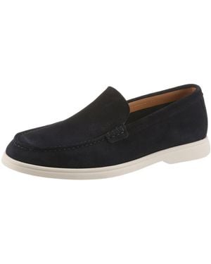 BOSS Sienne_Loaf Loafer Schlupfschuh, Mokassin, Loafer Mit Aufwändiger Naht - Schwarz