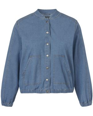 FRAPP Blouson (1-St) Große Größen - Blau