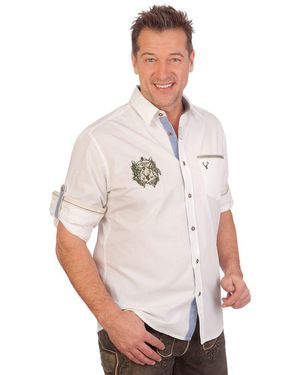 KRÜGER BUAM Trachtenhemd - Weiß